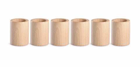 GRAPAT 6 CUPS (NATURAL WOOD)