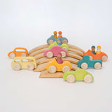 Convertible Car with 2 Rainbow Friends