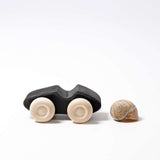 Monochrome wooden cars