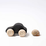 Monochrome wooden cars