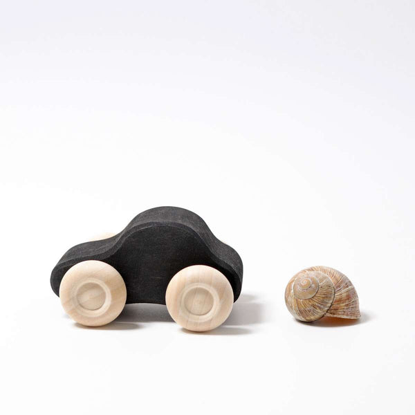 Monochrome wooden cars