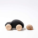 Monochrome wooden cars