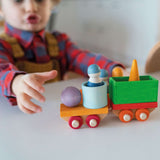 Building Set Wooden Train