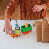 Building Set Wooden Train