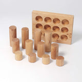 Stacking Game Small Natural Rollers