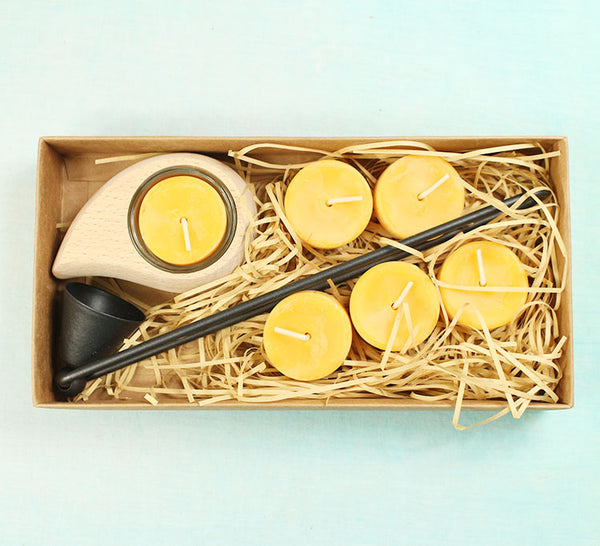 Dipam Beeswax Tealights (9-pieces gift set)