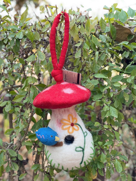 Mushroom Birdhouse