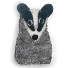 Woodland Animals Finger Puppets - Badger