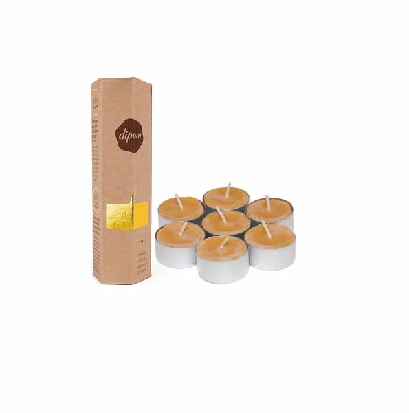 Dipam Beeswax Tealights (7 pieces)