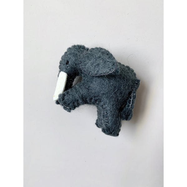 Baby Elephant Felted Wool Toy